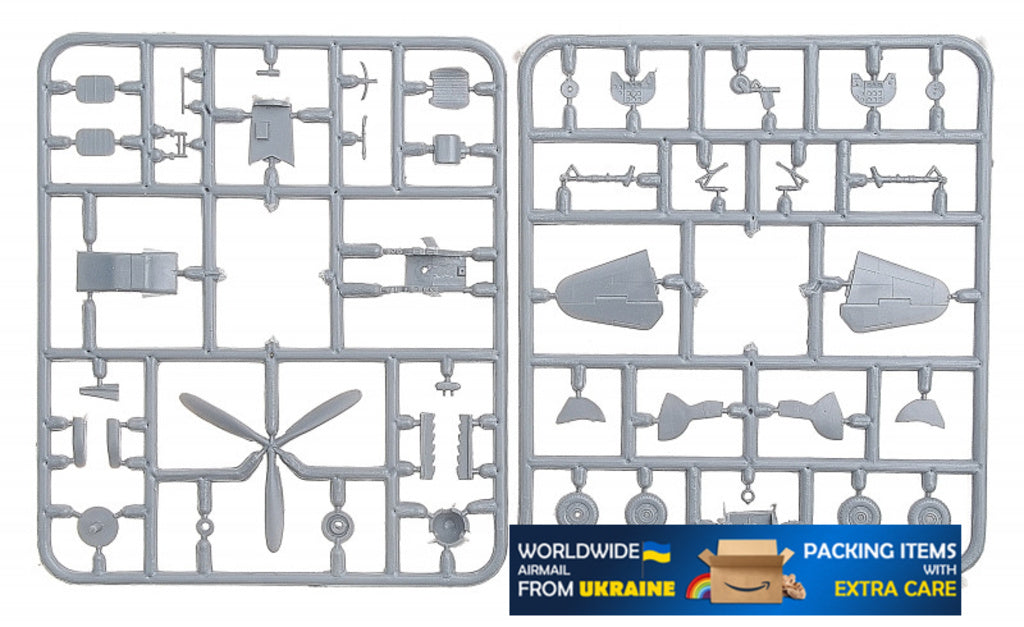 Yak-9P Soviet Fighter 1942 Year 1/72 Scale Plastic Model Kit Amodel 7286
