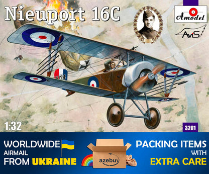 Nieuport 16C (A134) 1916 Year 1/32 Scale Plastic Model Kit Amodel 3201