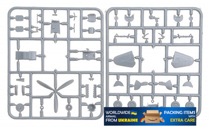 Yak-9P Soviet Fighter 1942 Year 1/72 Scale Plastic Model Kit Amodel 7286