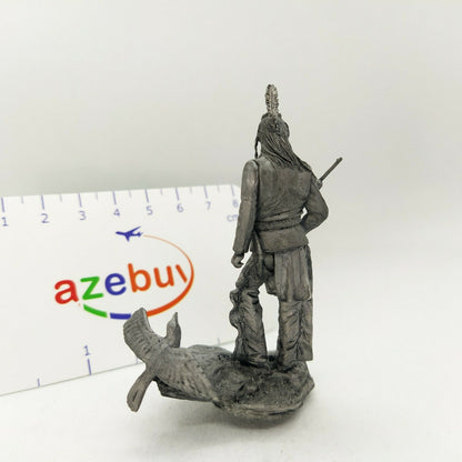 Apache Native American Scout Raven 1885 Year 1/32 Scale Unpainted Tin Figure